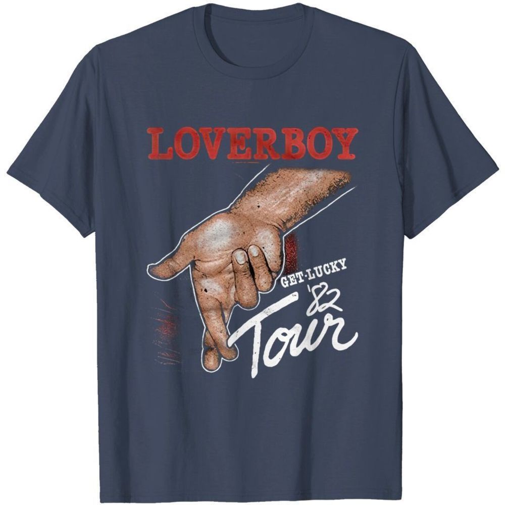 American Classics Loverboy Get Lucky Tour Black Ladies Racerback Tshirts